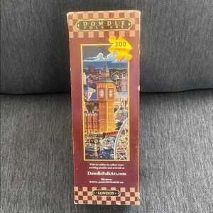 Dowdle Folk Art London 300-Piece Puzzle - Blue and Brown
